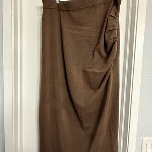 Express Brown Pencil Skirt